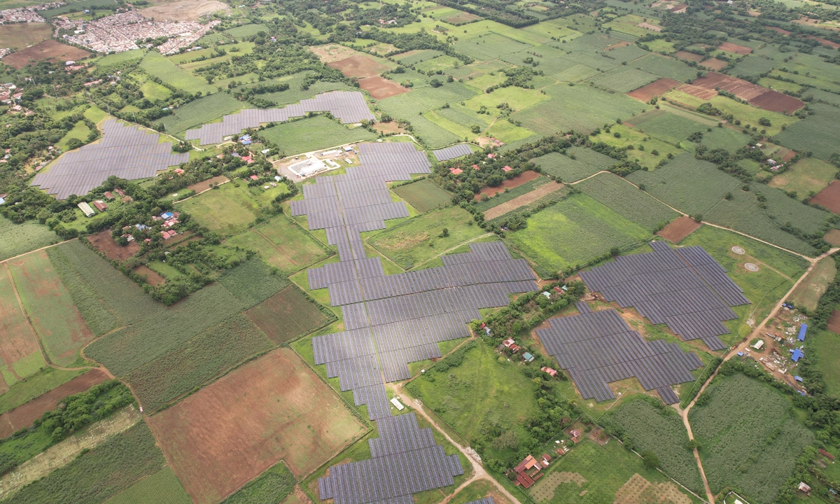 Aerial view of Prime Solar’s PV plant in Tanauan, Batangas which is one of two plants supplying up to 128 megawatts of clean, renewable energy.