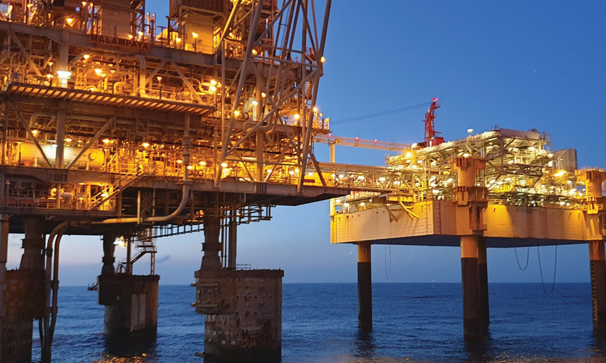 A view of the world-class Malampaya offshore natural gas platform, which plays a critical role in the nation’s energy security.